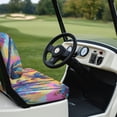 thumbnail image 6 of Pzuqiu Vibrant Tropical Palm Tree Golf Cart Seat Cover Set - Stretchable, Breathable & Washable - Universal Fit for EZGO, Club Car & Yamaha 2-Seater Carts, 6 of 9