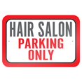 thumbnail image 1 of Hair Salon Parking Only 9" x 6" Metal Sign, 1 of 3