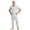 Grey, variant on Mens Special Needs Clothing Back Zipper Jumpsuit Breathable Cotton Adaptive Wear for Seniors Elderly Black M