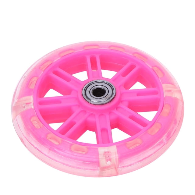 Children Bike Training Wheel, Bike Side Wheel Silent Flashing Heavy Duty Rear Wheel Stabilizer with Support Bracket Suitable for Most 12inch to 20 Inch Single Speed Bikes