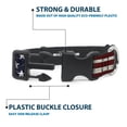 thumbnail image 4 of Buckle-Down Pet Collar, Dog Collar Plastic Buckle, Americana Rustic Stars Stripes, 7 to 8.5 Inches 0.5 Inch Wide, 4 of 8