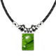 thumbnail image 1 of planta verde fresco patrón condensación collar a mano colgante de cuerda de cuero Unbranded M, 1 of 3