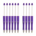 thumbnail image 3 of 10 piezas de bolígrafos creativos para manualidades, bolígrafos de cuentas, bolígrafos de escritura novedosos violetas, 3 of 9