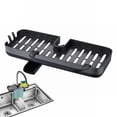 thumbnail image 4 of Kitchen Faucet Sink Rack, Rotatable PVC Organizer Tray with Spout Design, Over-Sink Storage for Soap, Scrubbers, Towels, Household Usage, 4 of 9