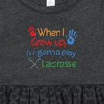 thumbnail image 4 of Inktastic Lacrosse Baby Girls Baby Dress, 4 of 5
