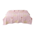 thumbnail image 2 of Fmbmuo Washed Cotton Summer Conditioning Quilt Lightweight Breathable Air Conditioner Blanket Machine Washable Twin Size (Pink), 2 of 5