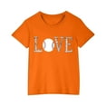 thumbnail image 1 of Robe à Manches Courtes Chemise à Manches Courtes pour Tout-Petits Garçons Filles Imprimé Baseball T-Shirt Mode Mignon Col Rond Imprimé Haut à Manches Courtes Chemise de Baseball pour Garçons Hauts à Manches Courtes, 1 of 5