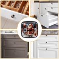 thumbnail image 6 of 4 Pcs Cabinet Handle Drawer Pulls Santa Claus Knobs with Screws Square Furniture Office Cabinet Knob Decoration, 6 of 7