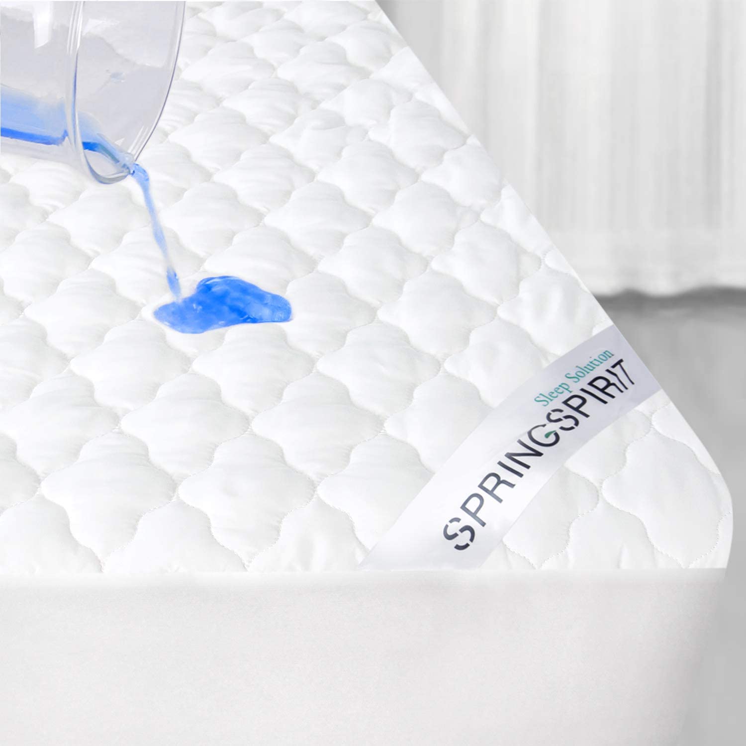 Mattress Protector Waterproof Twin Size Quilted Fitted, Mattress Pad