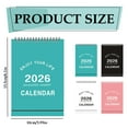 thumbnail image 3 of 2026 Desk Calendar – Sustainable Recycled Paper Monthly Planner, Modern Minimalist Design Organizer for Home Office, Kitchen, Living Room & School, Black, Desk Calendar, 3 of 9
