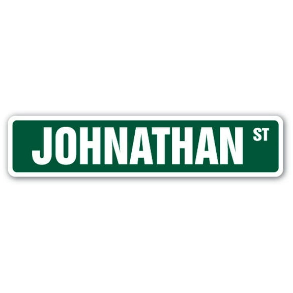 JOHNATHAN Street Sign Childrens Name Room Sign | Indoor/Outdoor | 30" Wide