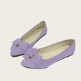 thumbnail image 6 of Women's Slippers Flat Heel Closed Toe Slip-on Loafer Slippers Winter Casual Vintage Indoor Outdoor Flat Bowknot Shoes for Women, 6 of 7