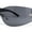 All Black, variant on Rimless Wrap Around Shield Star Shimmer Sparkle Jewel Diva Sunglasses Grey - Silver Mirror