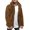 Coffee, variant on Tejiojio Winter Men Winter Long Sleeve Fleece Warm Hooded Loose Plus Size Coat