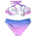 thumbnail image 2 of Women Two Piece Mermaid Swimsuit Shell Bikini Set Push Up Swimwear, 2 of 7