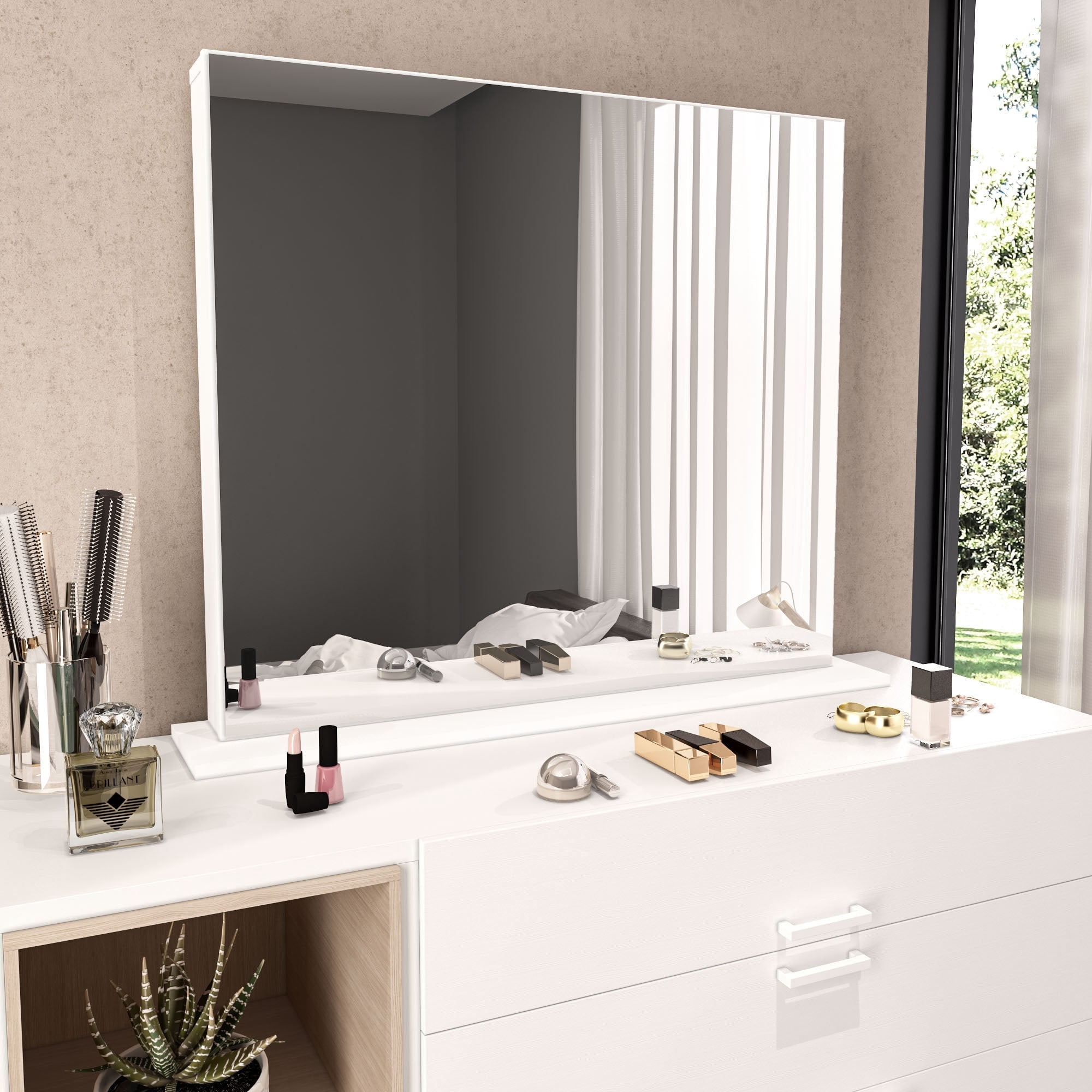 Ember Interiors Juno Vanity Mirror with High-Quality Glass and Modern Design