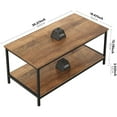 thumbnail image 3 of Modern Coffee Table with Storage - 2-Tier Rectangular Living Room Table, 3 of 7