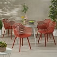 thumbnail image 6 of Abram Outdoor Modern Dining Chair, Set of 4, Red, 6 of 8