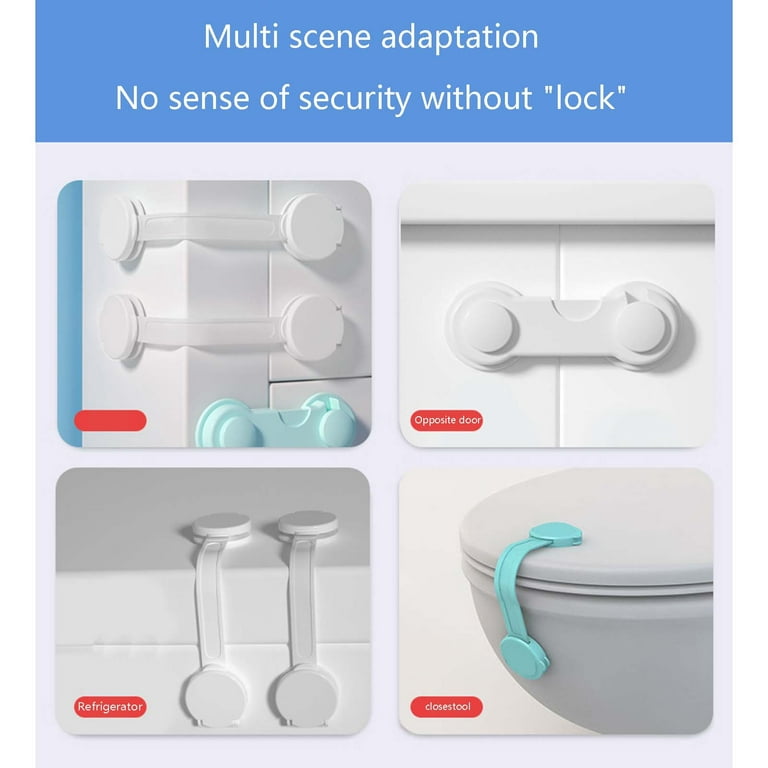 Dengmore Drawer Lock Children's Pinch Cabinet Door Lock Lock The Toilet And  Refrigerator Baby Safety Protection Articles Protective Lock 