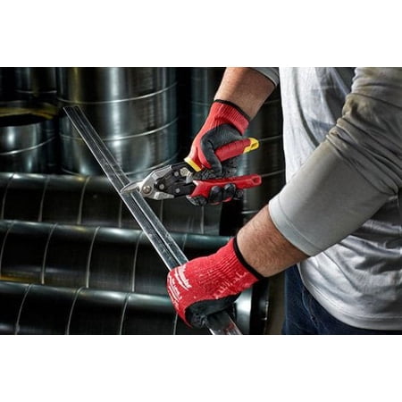 UPC: 0045242503704 | Milwaukee 48-22-4500 – 9-1/2  Straight Cut Notching Blades Aviation Bulldog Tinner Snips
