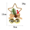 thumbnail image 1 of 3 piezas Colgantes de campana navideña Decoraciones colgantes para árboles de Navidad Adornos de pomo de puerta de cascabel de metal Decoración navideña, 1 of 5