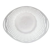 Mainstays Flexible Round Laundry Hamper, White Plastic