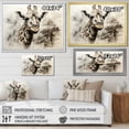 thumbnail image 4 of Designart "Elegance Of The Classic Beige Giraffe I" Animals Giraffe Floater Framed Canvas Prints, 4 of 5