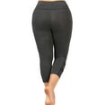 thumbnail image 5 of Gvmfive Women Plus Size Stretch Capri Leggings Pull On Active Sports Yoga Skinny Pants, 5 of 5