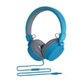 thumbnail image 3 of Auriculares con cable sobre los estudiantes de oído auriculares Regalos de juego de la oficina para mujeres con micrófono para la cabeza de diadema Azul, 3 of 8