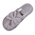 thumbnail image 2 of Taqqpue Open Toe Slipper for Women Women Fashionable Casual Winter Closed Toe Home Friendly Soft Cotton Flat Slippers Fuzzy House Slippers Gift for Women, 2 of 9
