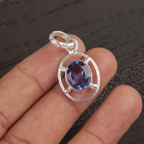 IOLITE pendant 925 Sterling Silver Jewelry