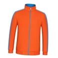 thumbnail image 2 of Chaqueta Corta de Invierno Forrado Cálido de Mangas Largas Casual Cuello Alto con Cremallera para Ciclismo Deporte Naranja Azul XL Baoblaze Chaquetas de bombardero con cremallera corta, 2 of 8