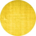 thumbnail image 1 of Ahgly Company Indoor Round Persian Yellow Traditional Area Rugs, 8' Round, 1 of 4