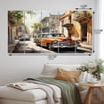thumbnail image 4 of Designart "Orange Classic Car in Havana" Transportation Metal Wall Decor Set, 4 of 5
