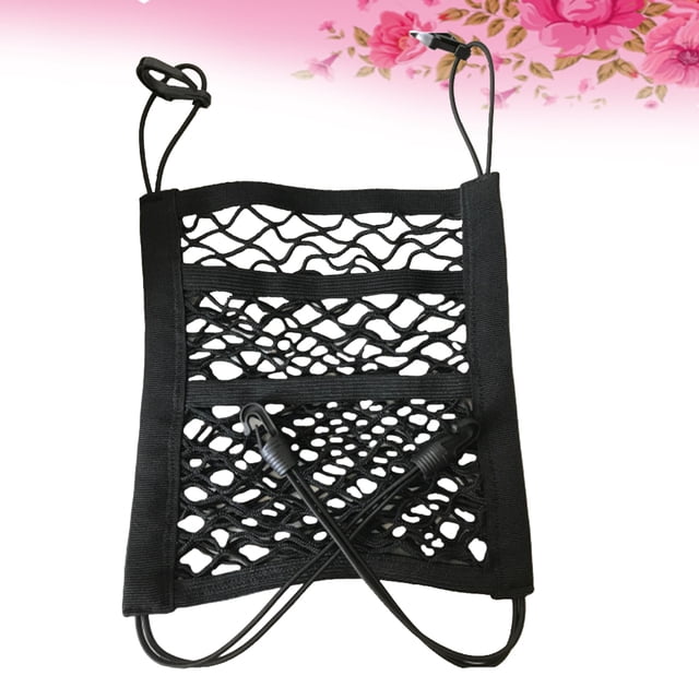 OUNONA Backseat Organizer for Car Seat Mesh Storage Protector for Pets 1Pcs
