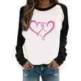 thumbnail image 3 of YOIAVAIOY Valentine Gift Graphic Hoodie for Women Printed Drop Shoulder Hooded Fleece Sweatshirt Winter Warm Casual Cute Pullover Black M, 3 of 8
