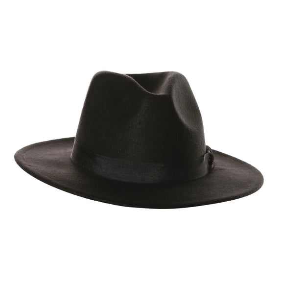 Morris Costumes Black Fedora Hat - Adult