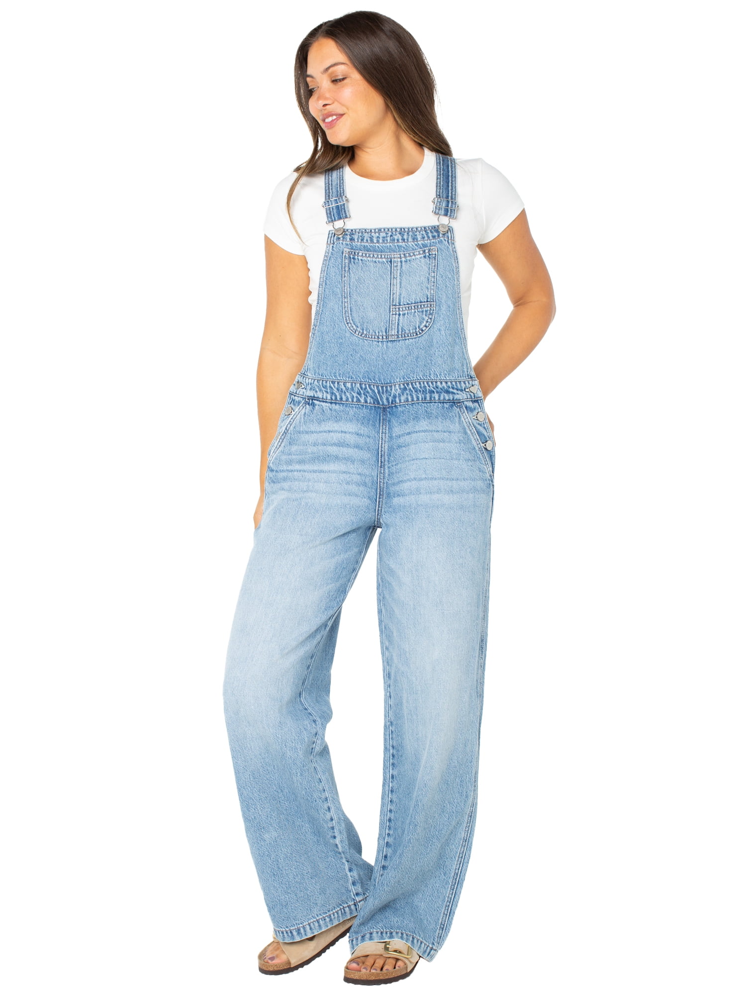 Celebrity Pink Women's Wide Leg Overalls, Sizes XS-XXXL