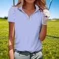 thumbnail image 1 of Jacenvly Hauts Décontractés pour Femmes Liquidation Printemps et Été Rayé Imprimé Manches Courtes T-Shirt Ample Col Rabattu Hauts Décontractés pour Femmes, 1 of 5