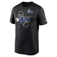 thumbnail image 2 of Men's Nike Black Los Angeles Rams Super Bowl LVI Champions Hometown T-Shirt, 2 of 3