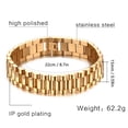thumbnail image 4 of Pulsera de Cadena de Eslabones Dorados para Mujeres y Hombres Decoración de Moda Forma Geométrica Simple Pulsera de Eslabones Gruesos para Niñas Adolescentes Pulseras de Oro ANGGREK Otros, 4 of 8