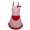 Red, variant on DOVACKA Women's Canvas Dot Print Flirty Kitchen Apron with Pocket, Adjustable Funny Cooking Apron for Restaurant Home, Black
