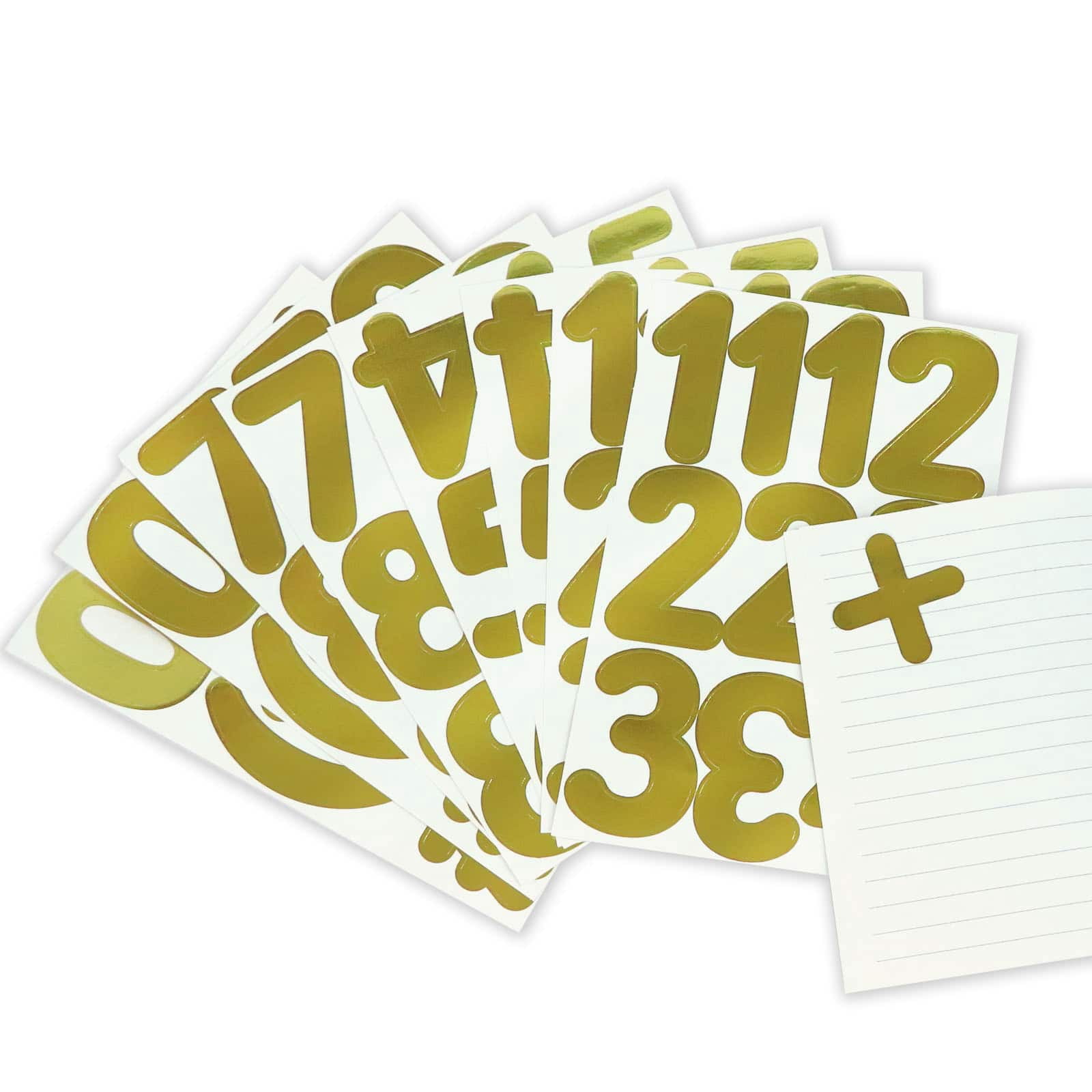 Recollections Gold Foil Rounded Number Stickers, 12 Pack