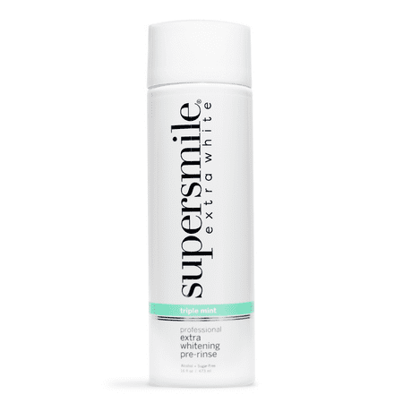 Supersmile Extra Whitening Pre-Rinse Clinically Formulated Mouthwash, 16 Fl. Oz