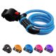 thumbnail image 2 of Candados para bicicletas Candado de cable para bicicleta con combinación reiniciable segura en espiral con soporte de montaje Zhivalor 221593-2, 2 of 8