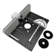 thumbnail image 3 of de Elevación de Fresadora y Placa de Inserción de Mesa de Fresadora de Aluminio, Máquina Ranuradora de Grabado de Madera con Recortadora Eléctrica, Color Negro, 3 of 4