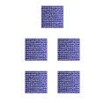 thumbnail image 1 of Matsuzay Cinta de diamantes de imitación de cristal Accesorios de ropa Pegatina Conveniente de la hoja de decoración actual con apariencia de brillo azul oscuro 8 pegamento termofusible 5piezas Matsuzay CBP223874, 1 of 5