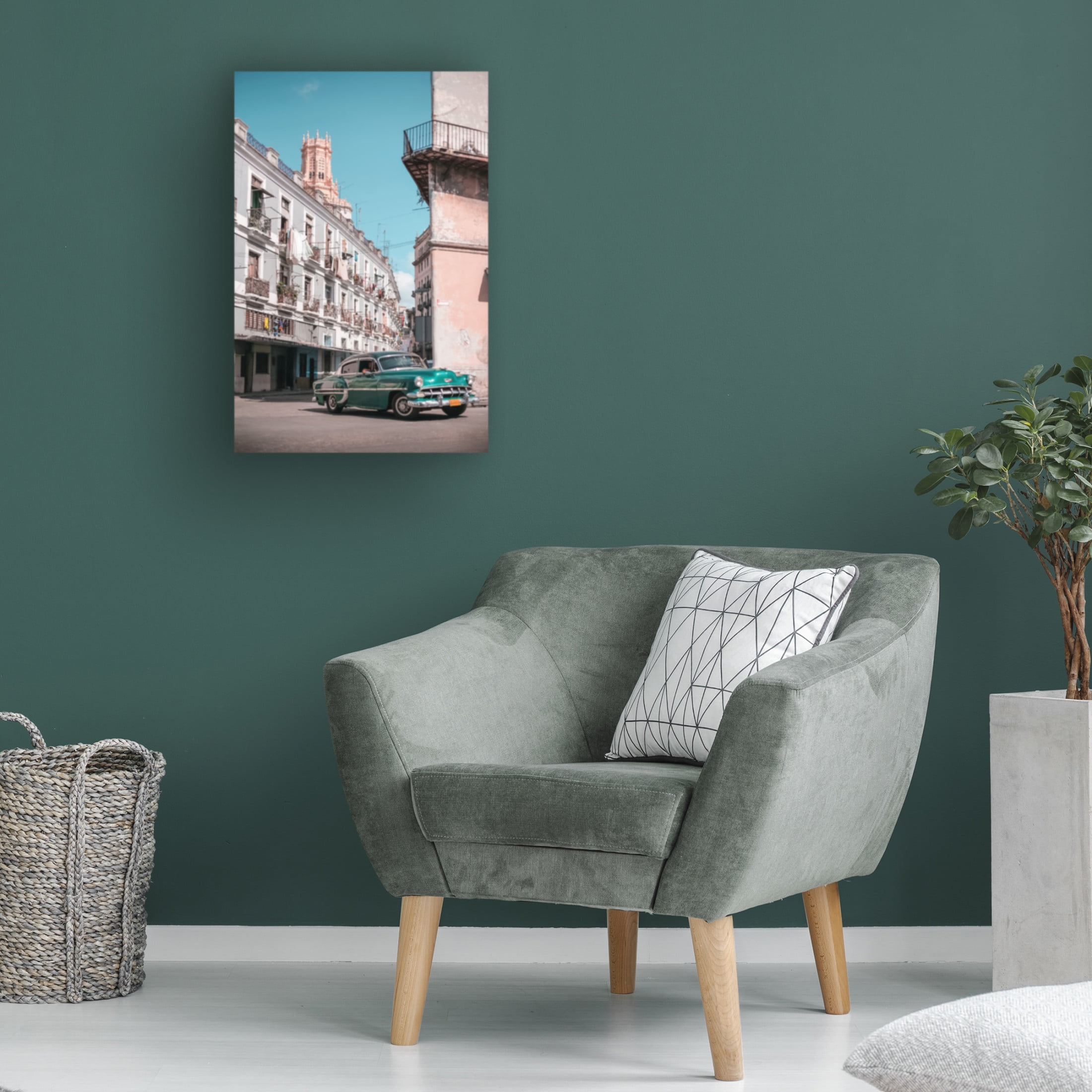 Canvas Wall Art - Alexander Yakovlev 'Old Havana 8' Wall Art for Living Room, Bedroom, or Office Décor by Trademark Fine Art - 12 x 19 Inches