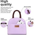 thumbnail image 1 of Bolsa de almuerzo para hombres y mujeres, lonchera aislada para adultos, bolsa de almuerzo reutilizable para el trabajo, picnic, escuela o viajes (púrpura claro) ShuxiuWang 8390612431425, 1 of 1