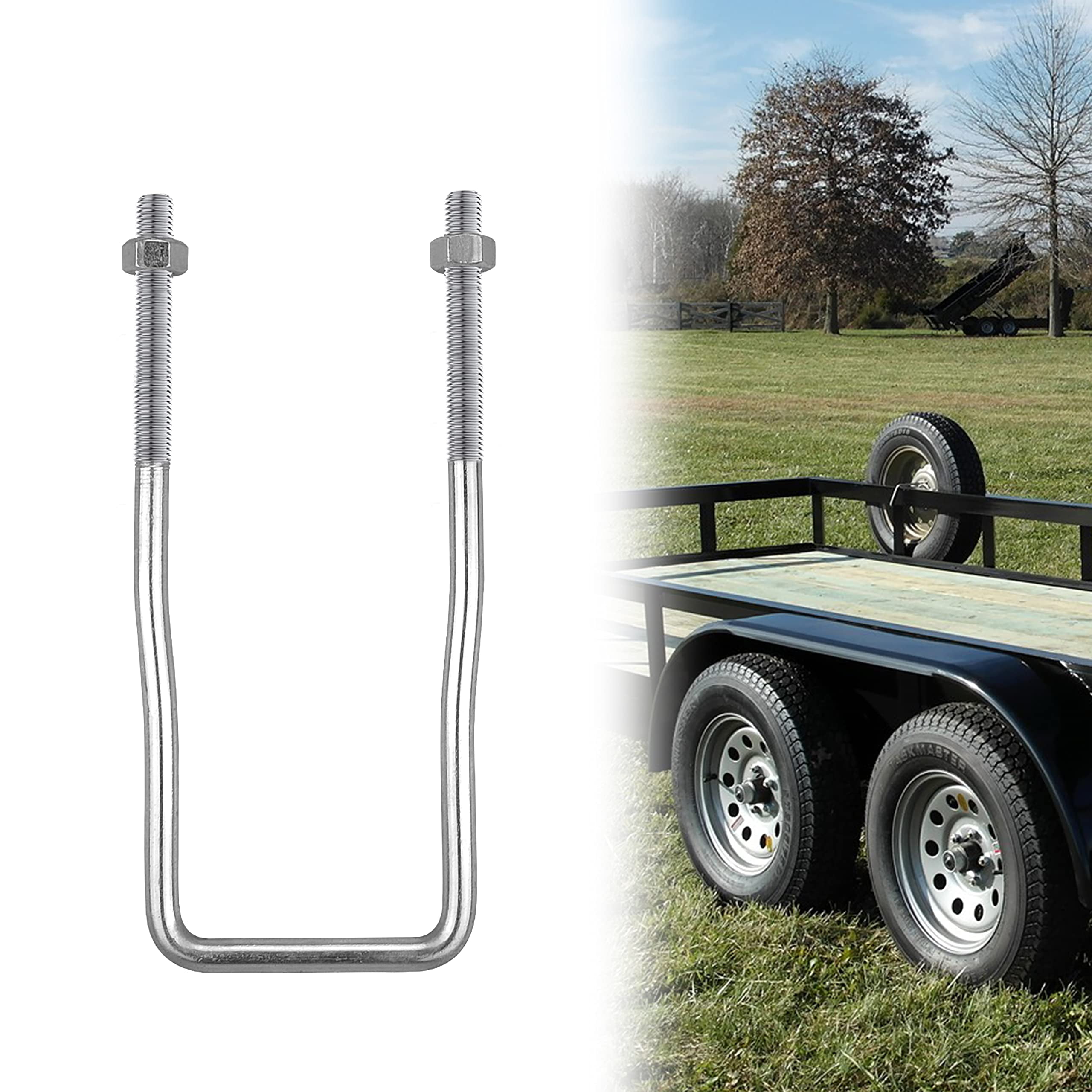 VONLX UBolt Spare Tire Carrier Holder Bracket for Trailer Side Mount 4
